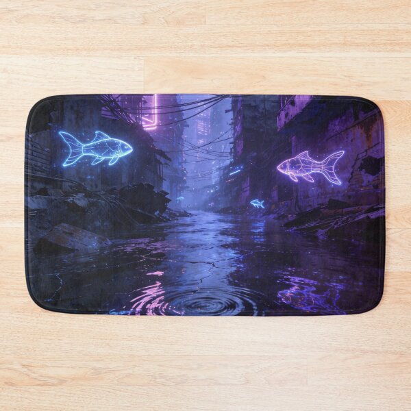 Item preview, Waterlogged Futures – Cyberpunk River designed and sold by Gabmx.