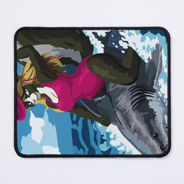 Item preview, Why Jump the Shark When You Can Ride Him? designed and sold by KlakkDrawsStuff.