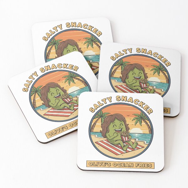 Item preview, Salty Snacker - Olive’s Ocean Fries Vintage Beach Art designed and sold by Chilivibes.