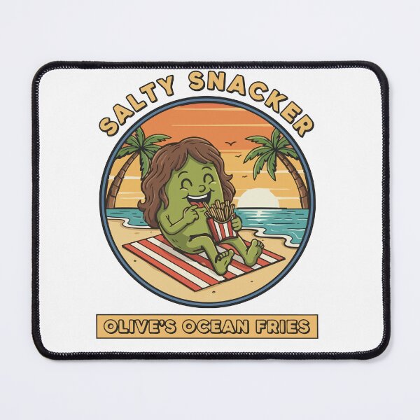 Item preview, Salty Snacker - Olive’s Ocean Fries Vintage Beach Art designed and sold by Chilivibes.