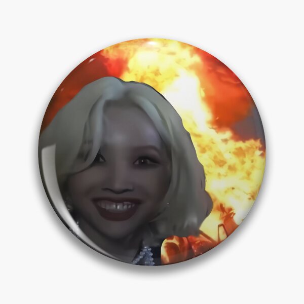 Item preview, Chaos Leader Soyeon - Fire Aesthetic Meme Sticker designed and sold by CochaTwT.