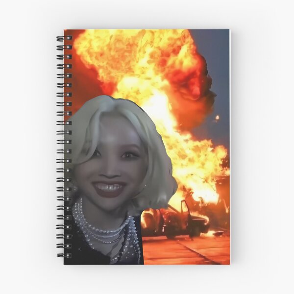 Item preview, Chaos Leader Soyeon - Fire Aesthetic Meme Sticker designed and sold by CochaTwT.