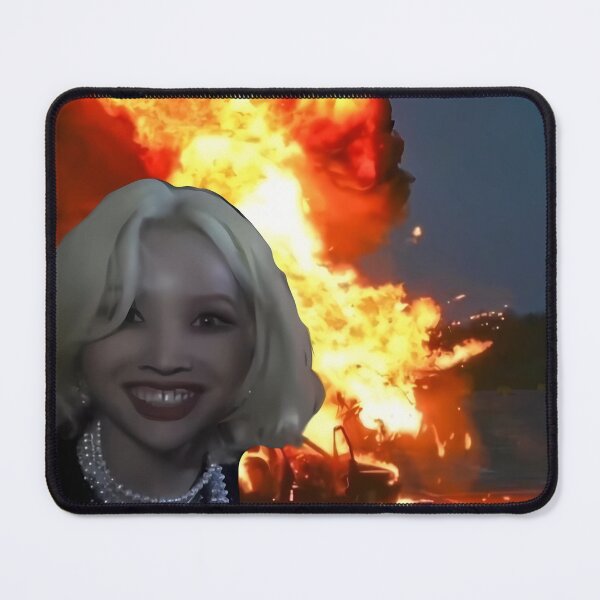 Item preview, Chaos Leader Soyeon - Fire Aesthetic Meme Sticker designed and sold by CochaTwT.