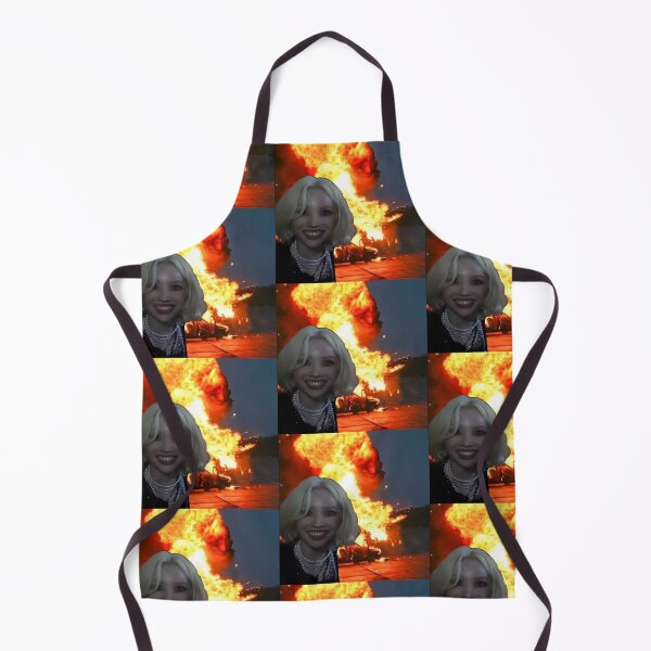Item preview, Chaos Leader Soyeon - Fire Aesthetic Meme Sticker designed and sold by CochaTwT.