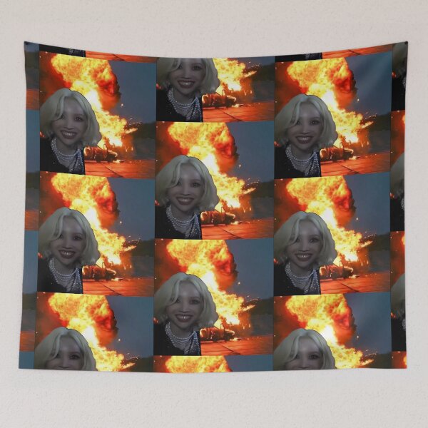 Item preview, Chaos Leader Soyeon - Fire Aesthetic Meme Sticker designed and sold by CochaTwT.