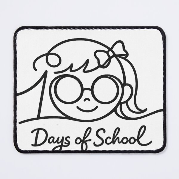 Item preview, 100 Days of School – One Line Art Kids Design designed and sold by RokaWorld.