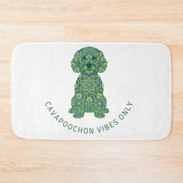 Item preview, Cavapoochon Vibes Only – Mandala Blue Dog Art | Cute Cavapoochon T-Shirt designed and sold by AmberWit.