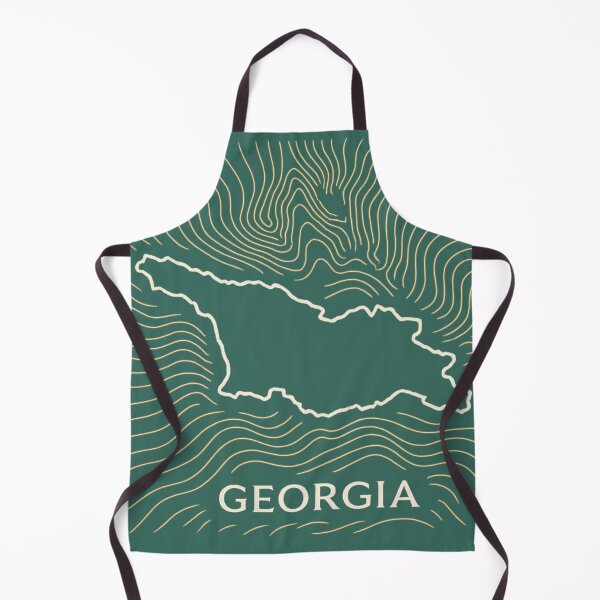 Item preview, Map of Georgia as a print designed and sold by B.J. ART.
