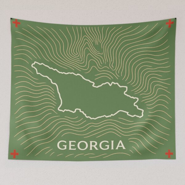 Item preview, Map of Georgia as a print designed and sold by Jani-art-world.