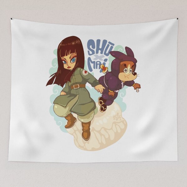 Item preview, Shu and Mai Stylized Art - Classic Dragon Ball Ninja & Soldier designed and sold by MrGlayga.
