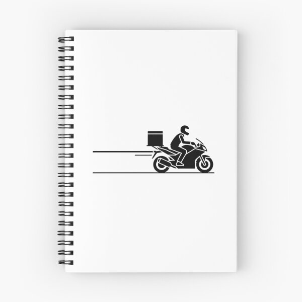 Item preview, Fast Delivery Motorcycle Icon | Courier Rider Sticker designed and sold by ZYNORAworld.