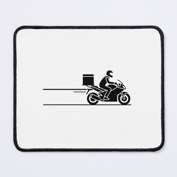 Item preview, Fast Delivery Motorcycle Icon | Courier Rider Sticker designed and sold by ZYNORAworld.