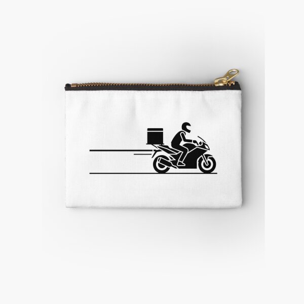 Item preview, Fast Delivery Motorcycle Icon | Courier Rider Sticker designed and sold by ZYNORAworld.