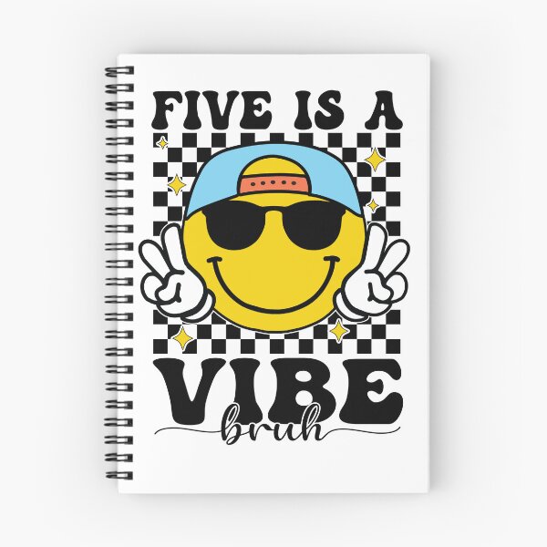 Item preview, Five is a Vibe 5th Birthday Groovy Boys Girls 5 Years Old designed and sold by Night Forest.