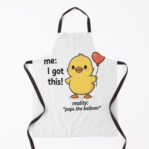 Item preview, I Got This Duck Meme • Reality Pops the Balloon • Funny Cute Cartoon designed and sold by JustSketchs.