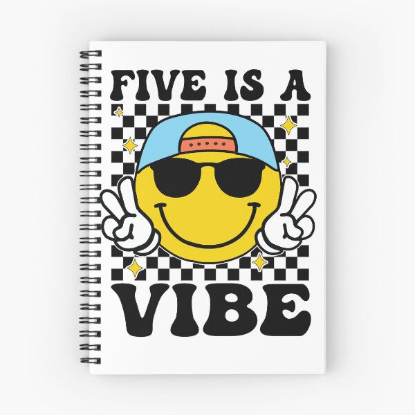 Item preview, Five is a Vibe 5th Birthday Groovy Boys Girls 5 Years Old designed and sold by Night Forest.