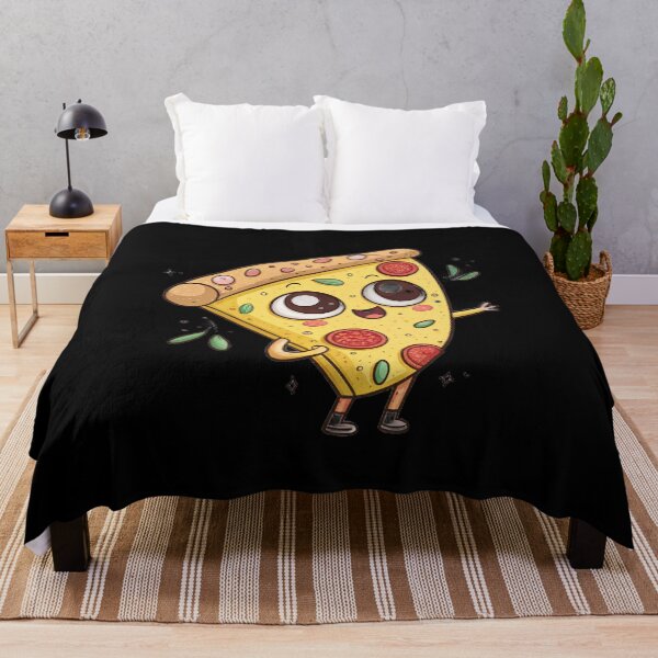 Item preview, Cute Kawaii Pizza Slice Cartoon – Funny Food Character Illustration designed and sold by Graphizia.