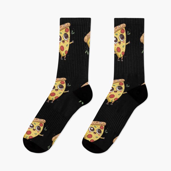 Item preview, Cute Kawaii Pizza Slice Cartoon – Funny Food Character Illustration designed and sold by Graphizia.