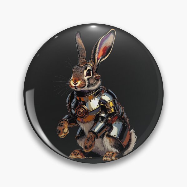 Item preview, Steampunk Armored Battle Rabbit Illustration designed and sold by Rostislav Bouda.