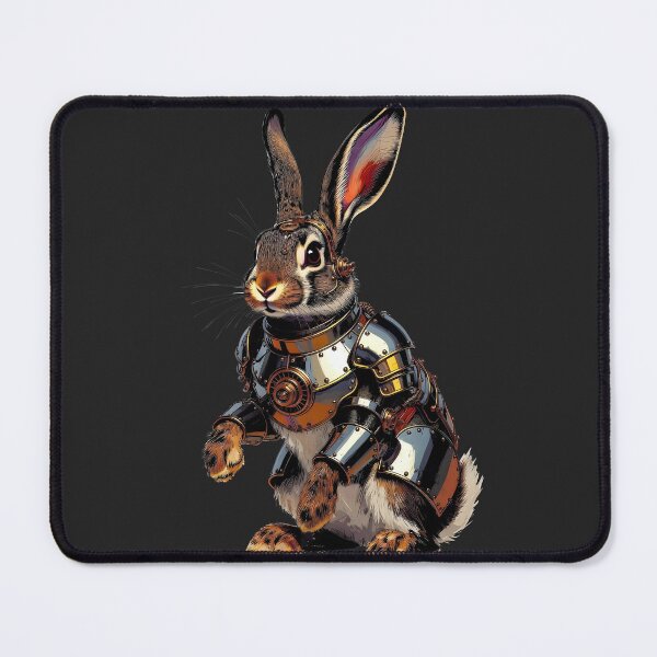 Item preview, Steampunk Armored Battle Rabbit Illustration designed and sold by Rostislav Bouda.