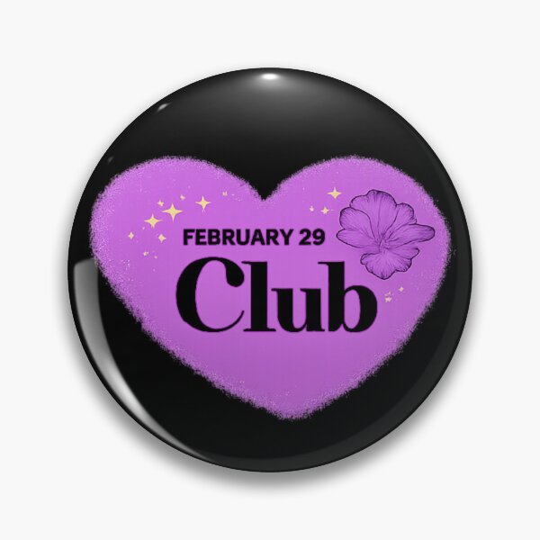 Item preview, Contemporary Feb 29 Club - Purple Heart & Violet designed and sold by Leap29 Designs.