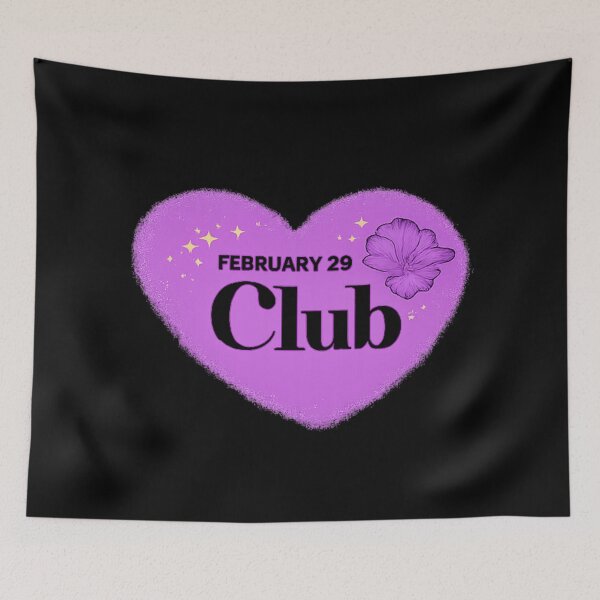 Item preview, Contemporary Feb 29 Club - Purple Heart & Violet designed and sold by Leap29 Designs.