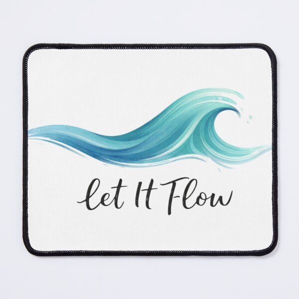 Item preview, Let It Flow - Abstract Wave Graphic Tee, Calming Water Inspired Shirt designed and sold by Art Italiano.