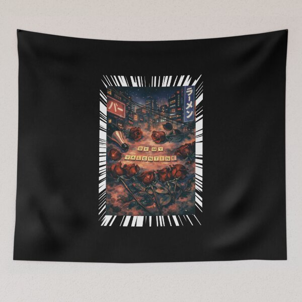 Item preview, Be My Valentine Cyberpunk Anime Art designed and sold by made4noise.