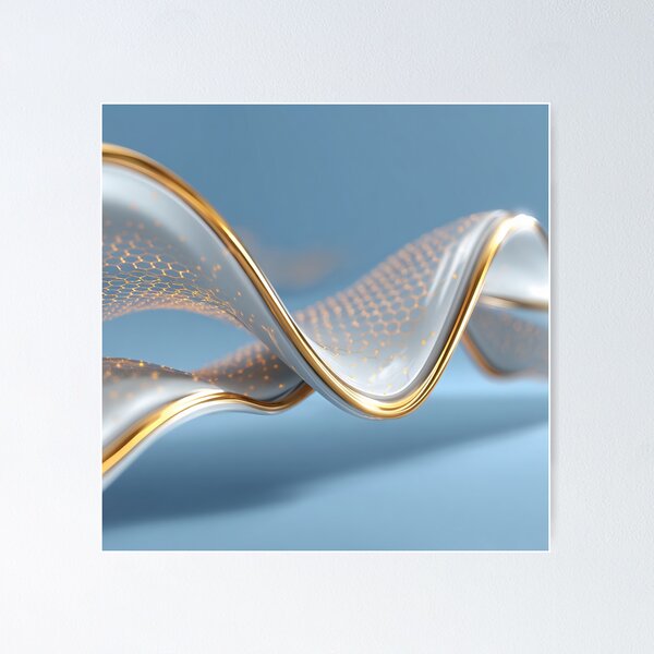 Item preview, Abstract Flow Intense - Golden Waveform designed and sold by Mysz533JC.