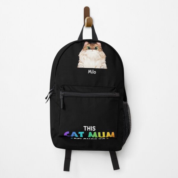 Item preview, "This Cat Mum Belongs to Milo" Personalized Cat Lover Gift T-Shirt designed and sold by  MOHAMED.
