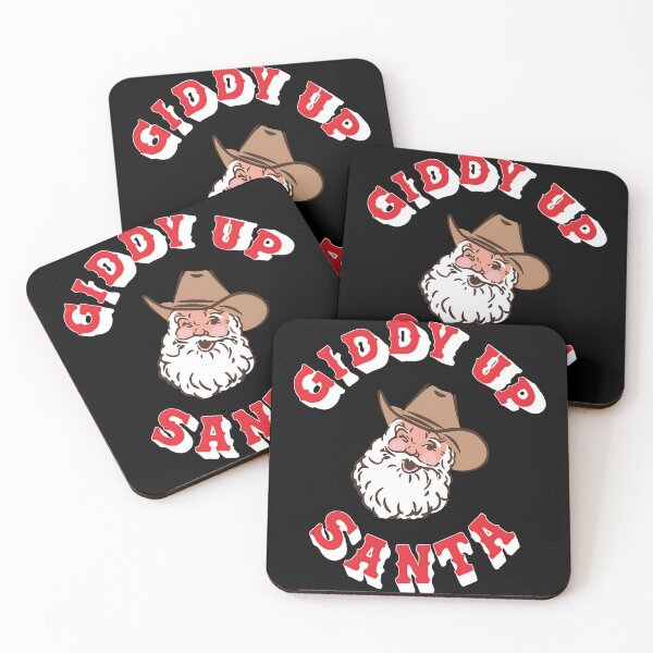 Item preview, Giddy Up Santa" Cowboy Christmas Holiday Western Graphic designed and sold by Evaevonechi.