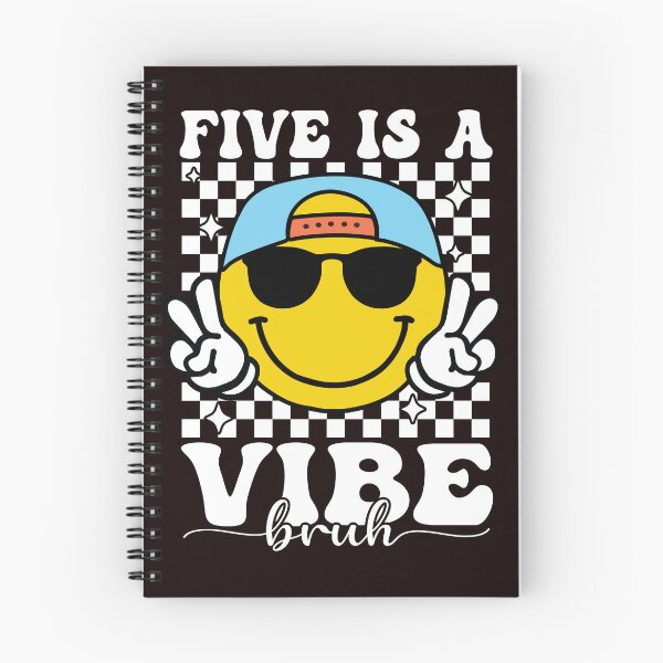 Item preview, Five is a Vibe 5th Birthday Groovy Boys Girls 5 Years Old designed and sold by Night Forest.