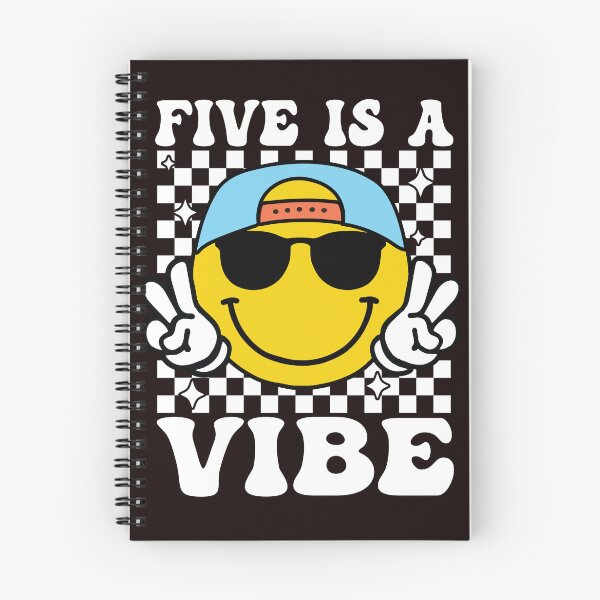 Item preview, Five is a Vibe 5th Birthday Groovy Boys Girls 5 Years Old designed and sold by Night Forest.