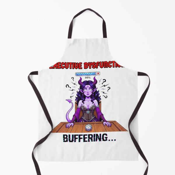 Item preview, Executive Dysfunction: ADHD Tiefling designed and sold by SkinnyFlatWhite.