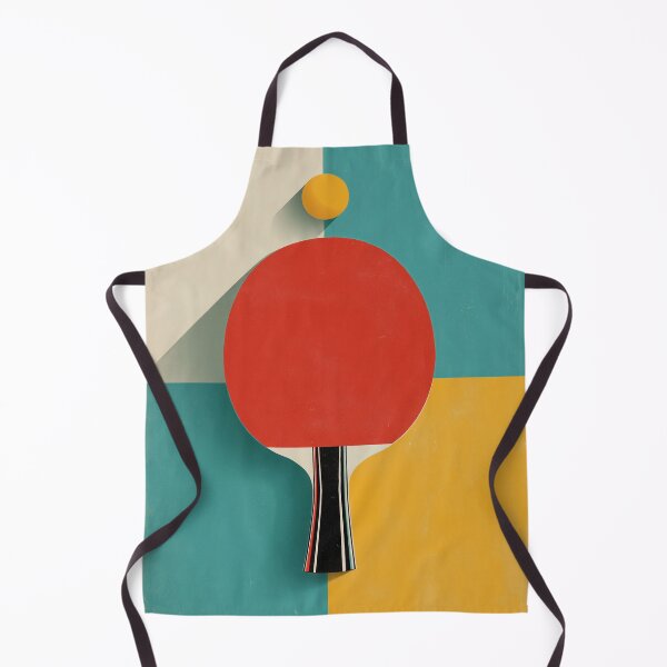 Item preview, Table Tennis Artwork - vintage racket on minimalistic pastel background designed and sold by Thunderg1rl.