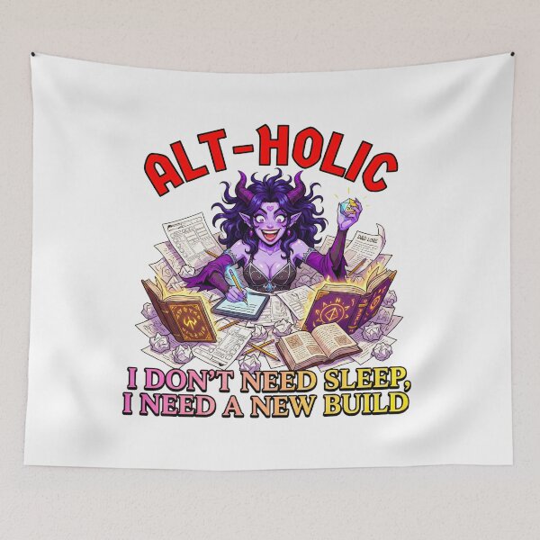 Item preview, Alt-Holic: ADHD Tiefling designed and sold by SkinnyFlatWhite.