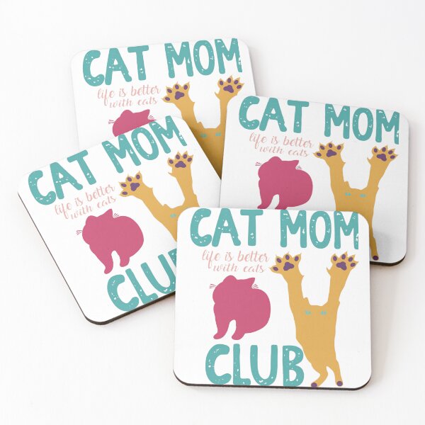 Item preview, Cat Mom Club: Life is Better with Cats  designed and sold by Evaevonechi.