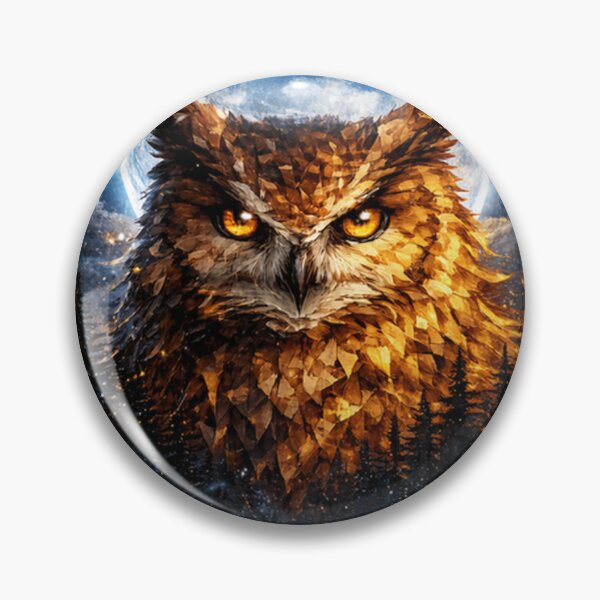 Item preview, Moonlit Geometric Owl designed and sold by It's Heritage Hoss.