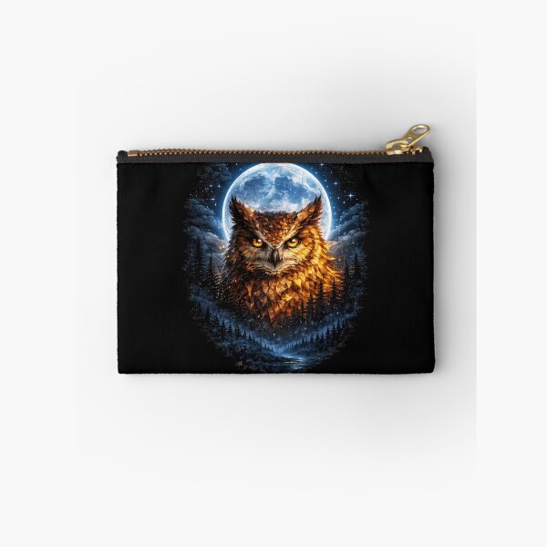 Item preview, Moonlit Geometric Owl designed and sold by It's Heritage Hoss.