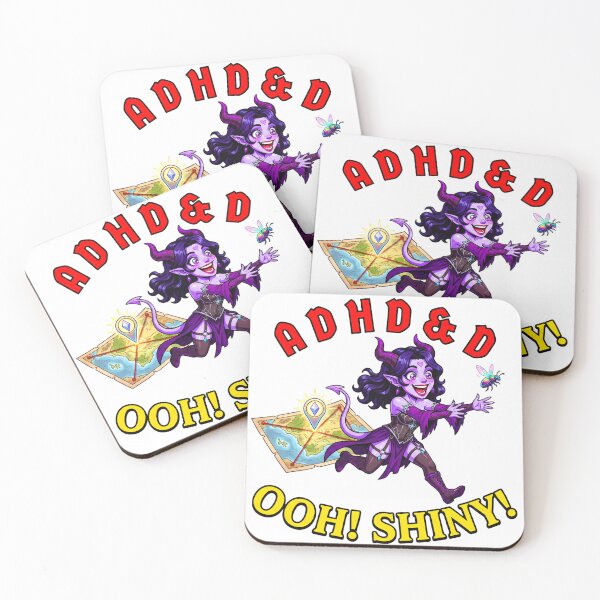 Item preview, Ooh! Shiny! ADHD&D: Distracted Side Quest designed and sold by SkinnyFlatWhite.