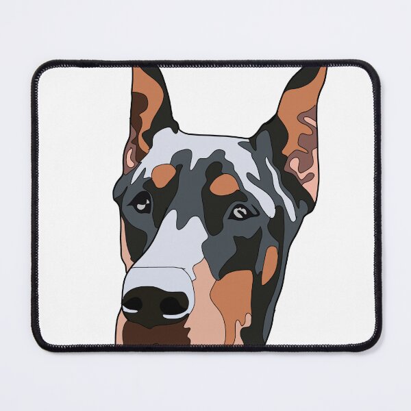 Item preview, Copy of Copy of Doberman face with cropped ears designed and sold by LeahcarsArt.