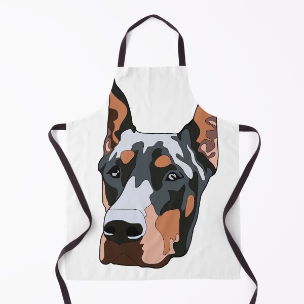 Item preview, Copy of Copy of Doberman face with cropped ears designed and sold by LeahcarsArt.