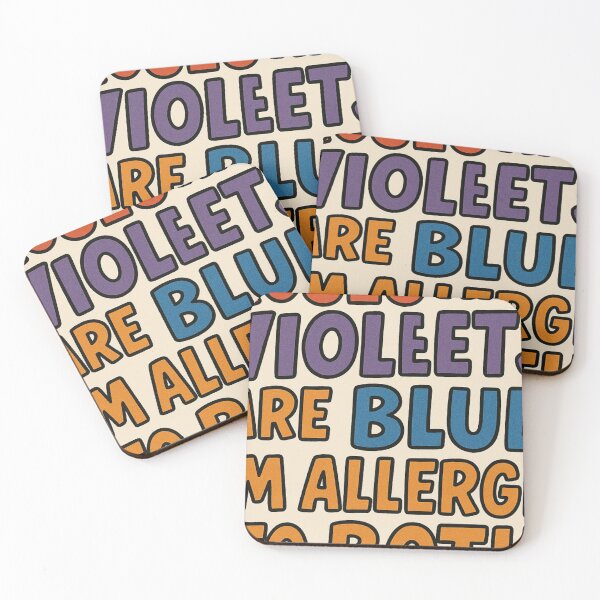 Item preview, Roses Are Red Violets Blue Allergic Funny | Anti Valentine designed and sold by Lyvion design.