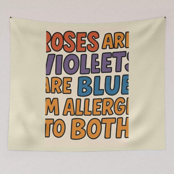 Item preview, Roses Are Red Violets Blue Allergic Funny | Anti Valentine designed and sold by Lyvion design.