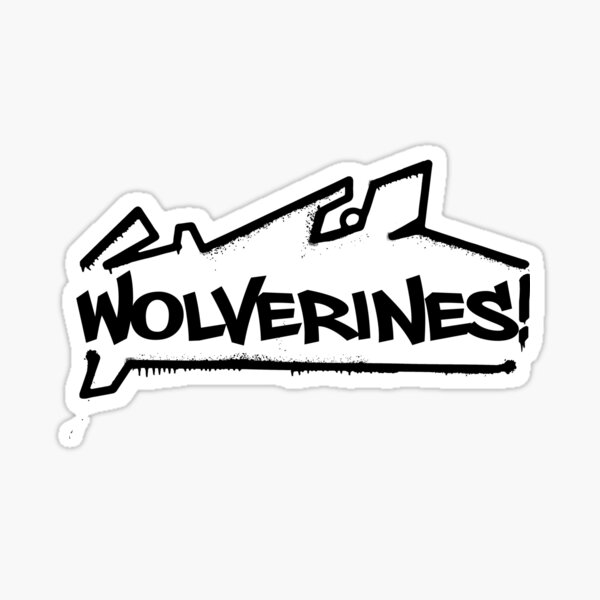 Wolverines Inspired By Red Dawn Sticker By Wonkyrobot Redbubble