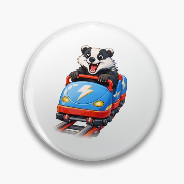 Item preview, Badger on a Rollercoaster designed and sold by TenderPawStudio.