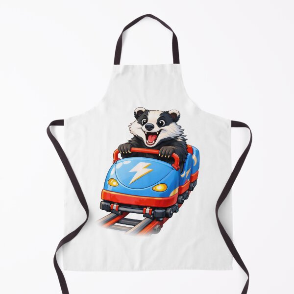 Item preview, Badger on a Rollercoaster designed and sold by TenderPawStudio.