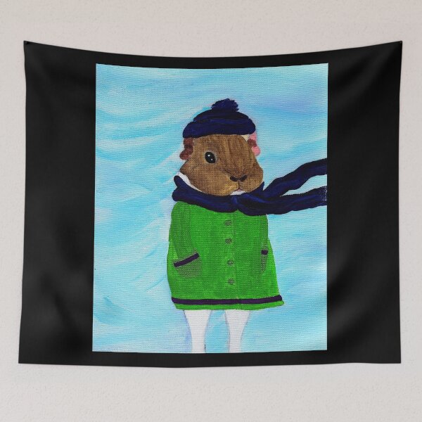 Item preview, Guinea Pig Snapshot - Dagmar in the Darn Wind designed and sold by Guinea Pigs and Books.