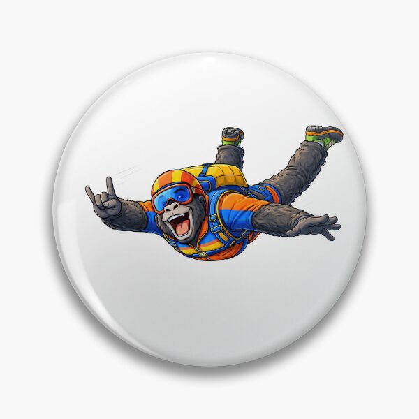 Item preview, Base Jumping Gorilla designed and sold by TenderPawStudio.
