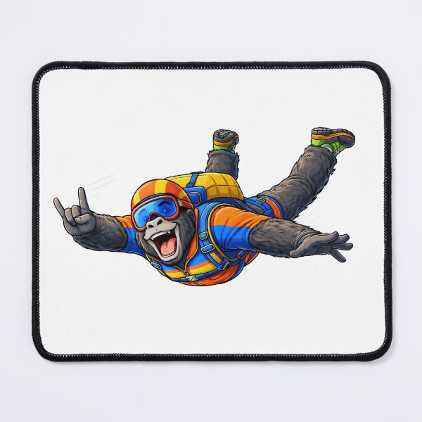 Item preview, Base Jumping Gorilla designed and sold by TenderPawStudio.